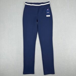 Izod Navy Leggings with White Striped Waistband
